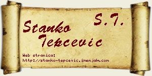 Stanko Tepčević vizit kartica